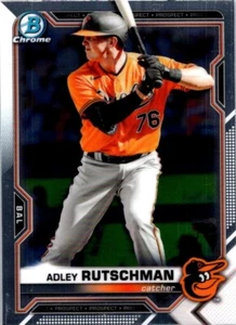 2021 Bowman Chrome - Prospects Adley Rutschman #BCP-241 (RC) Orioles - Picture 1 of 2