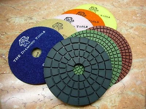 5" inch THK Diamond WET polishing pads pad wheel marble granite stone disc - Picture 1 of 3