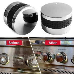 Plastic Grill Control Knobs Chrome Plated Stove Knob New Barbecue Stove Knob - Picture 1 of 7
