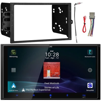 Receptor de pantalla HD JVC KW-M795BW 6,92", kit de instalación, adaptador, arnés (2000-08) Foto 1 de 4