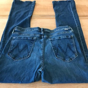 Mother High Waisted Runaway Jeans Women 31 Blue High Rise Dark Wash Stretch - Picture 1 of 15
