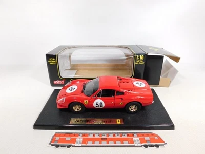 Anson 1:18 Modelo Coche Deportivo Ferrari Dino 246 Gt 50 Muy Buen / Mint + Box # - Imagen 1 de 4