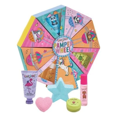 CHIT CHAT Soak & Spray Girls Bath and Body Wash Gift Set Kids Christmas Pamper Wheel