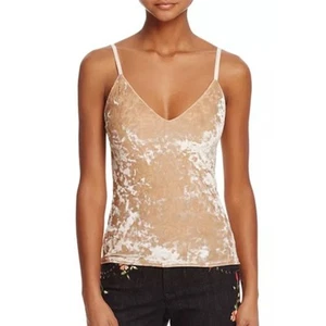 ALICE AND OLIVIA DELRAY CRUSHED VELVET TANK SILK BLEND SIZE SMALL - Picture 1 of 6