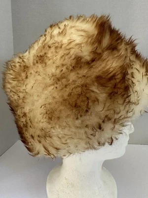 Sombrero de piel grande vintage mullido invierno moderno Miss Jr. para mujer talla única Foto 1 de 4