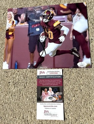 JARTAVIUS MARTIN Commanders SIGNED 8X10 Photo JSA COA WASHINGTON B - Image 1 of 2