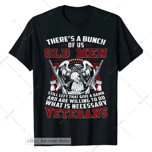 Funny Veteran T-Shirt US Army Military Gifts For Grandpa Dad Retired Soldier Ts - Picture 1 of 6