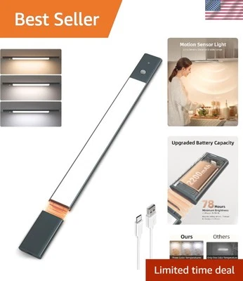 Luces LED de armario con brillo regulable y sensor de movimiento inteligente - 19,7 pulgadas Foto 1 de 4