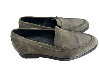 Mocassim masculino All Saints cinza camurça sapatos casuais tamanho 44 - Imagem 1 de 4