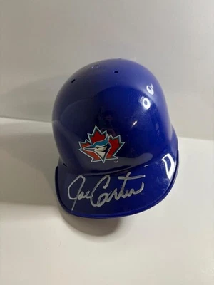 Joe Carter Signed Toronto Blue Jays Mini Baseball Helmet Riddell - Image 1 of 4