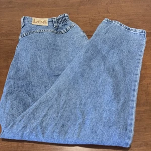 Vintage 80s Lee Damen Stretch Mom Jeans Gr. 20 P High Rise Straight Leg - Bild 1 von 12