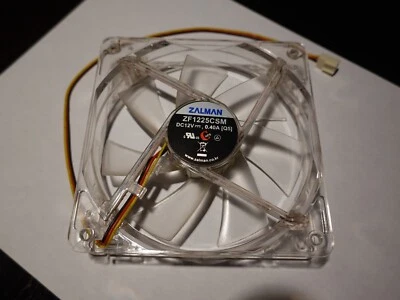 Zalman 120 mm 3-pin Silent LED Case Fan Red Model ZF1225CSM - Image 1 of 4