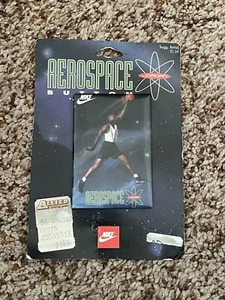 Vintage Michael Jordan Nike AeroSpace Pin Back Button 1993 90's Jumpman On Card - Picture 1 of 11