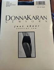 Donna Karan Just Sheer Control Top Pantyhose Style 266 SM Black