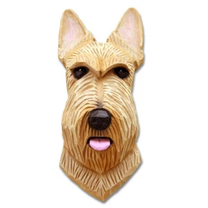 Estatuilla de placa de cabeza de terrier escocés de trigo - Imagen 1 de 1