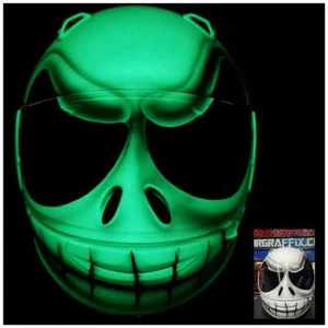 Jack Skellington Nightmare b4 Xmas Custom Painted Airbrushed Motorcycle Helmet - Bild 1 von 2