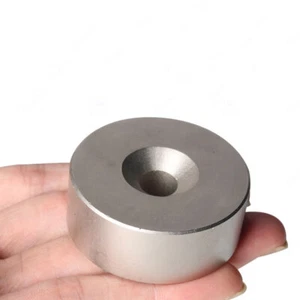 1pcs 50mmx20mm Hole:10mm Super Strong Rare Earth Neodymium Round Disc Magnet N50 - Picture 1 of 3