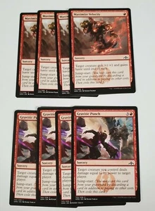 4x Maximize Velocity & 4x Gravitic Punch Guilds of Ravnica MTG Magic the Gather - Bild 1 von 9
