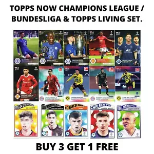 SET LIVING TOPPS NOW CHAMPIONS LEAGUE / BUNDESLIGA & TOPPS, SCEGLI LE TUE CARTE - Foto 1 di 109