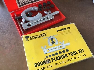 Pittsburgh Double Flaring Tool Kit ~ P-40878 For Size 3/16" to 5/8" with Case - Image 1 of 4