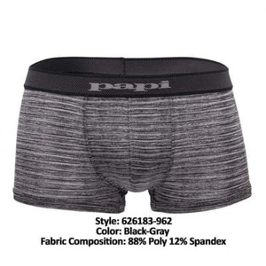 Papi® Men's Brazilian Cool Trunk Boxer Briefs 2 Pack Comfort Fitting Underwear - Picture 1 of 8