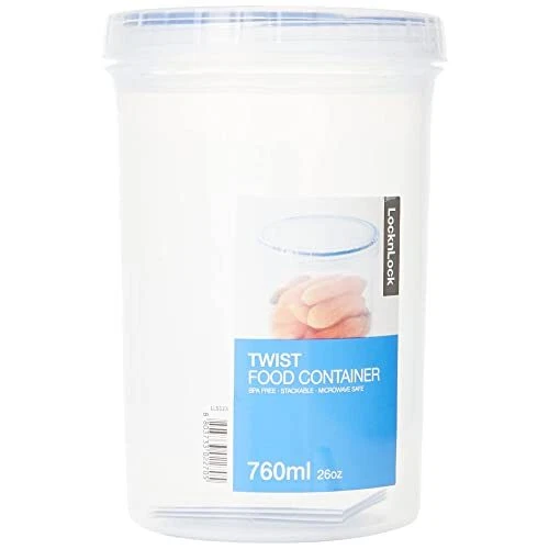 Lock & Lock, Contenitore Rotondo, Plastica Trasparente, 760 ml (y2P) - Immagine 1 di 1
