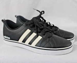 adidas Neo Sneakers VS Pace Black 3 Stripes Men's US Sz 12 F97757 Used - Picture 1 of 5