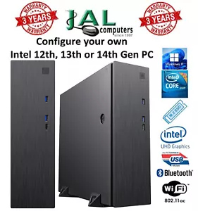 PC Intel Core 12.ª, 13.ª o 14.ª generación Configura tu propio Win 11 Pro WiFi 6/BT 5.2 - Imagen 1 de 8