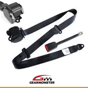 Schwarz 3 Punkt Trägheitsgurt einziehbar für Ford Raider Ranger Pickup UK - Bild 1 von 12