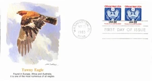 FLEETWOOD - TAWNY EAGLE MAY 15 1985 WASHINGTON DC FIRST DAY COVER (FDC) BX8 - Picture 1 of 2