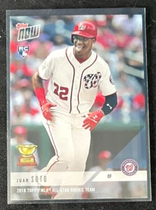 2018 Topps Now Rookie Cup #RC5 Juan Soto Print Run/1305 Rookie Nationals - Imagen 1 de 2