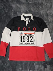 Polo neuf avec étiquettes Ralph Lauren stade d'hiver 1992 rugby taille M