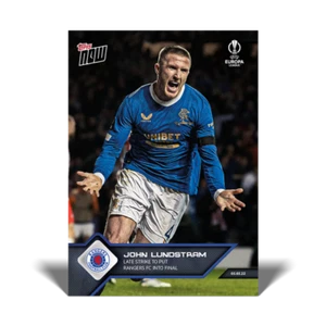 Prevendita 2022 Topps NOW UEFA Europa League John Lundstram #42 ~ Rangers FC - Foto 1 di 2