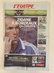 L'EQUIPE 11 MAI 2014 ENTRETIEN BORDEAUX - ZIDANE ENTRAINEUR - Imagen 1 de 1