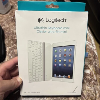 Logitech Ultrathin Keyboard Cover for iPad mini (White) - Image 1 of 4
