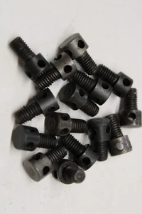x15 off M5 Capstan Screws 8mm thread Black 8mm hd 13.2mm o/all 3mm holes - Picture 1 of 1