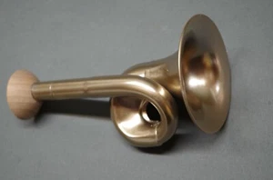 Goldenes Metall Stethoskop Hörrohr Hearing Pipe Hörverstärker 13 cm - Bild 1 von 11