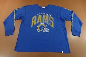 Los Angeles Rams 47 Brand Womens Size XL Blue Long Sleeve Graphic T-Shirt NWT - Picture 1 of 13
