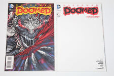 DC Superman Doomed #1 (2x)  Cover A & C BLANK Sketch Cover Variant DC 2014 Lot