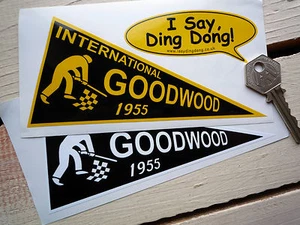 Pegatina de coche estilo banderín Goodwood International 1955 - Imagen 1 de 1