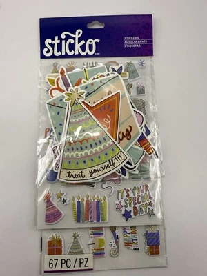Sticko Birthday Party Stickers - 67 Assorted Pieces (nm52600048) - Image 1 of 4