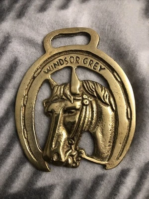Vintage Horse Brass Windsor Grey Collectable - Image 1 of 3