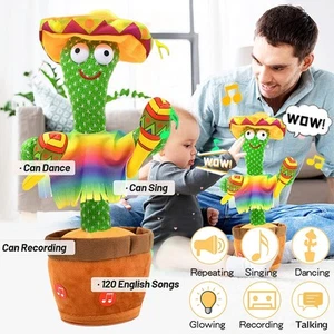 Cactus Bailando Hablando Batido Electrónico Peluche Electrónico DHL - Imagen 1 de 11