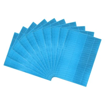 10 Sheets A4 Sky Blue Metallic Corrugated Cardboard Paper for DIY - Image 1 of 4