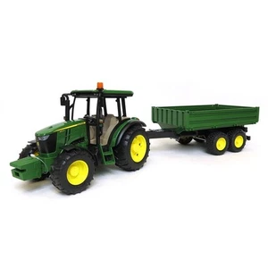 1/16 John Deere 5115M And Tipping Trailer By Bruder 9816 - Picture 1 of 6