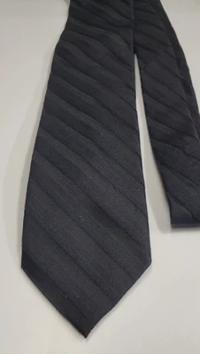 Corbata de seda y cachemir - Bellissima Cravatte - Raya negra - 3 1/4 "x 60" Foto 1 de 3