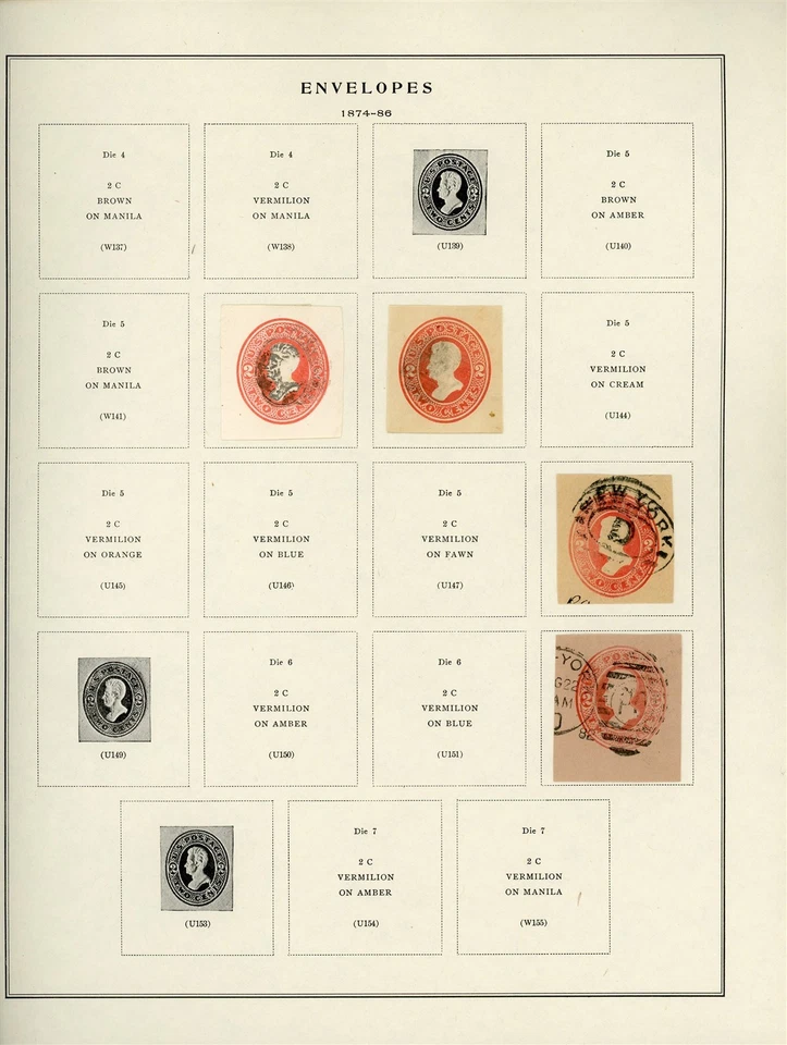 U.S. POSTAL STATIONERY Scott Specialty Album Page Lot #8 - SEE SCAN - $$$ - Image 1 of 1