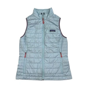 Patagonia Nano Puff Weste Small S Damen blau gesteppt Puffer Primaloft Full Zip - Bild 1 von 3