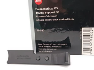 [Neuwertig] Leica Q3 Daumenstütze schwarz 19533 für Leica Q3 Digitalkamera aus Japan - Bild 1 von 12
