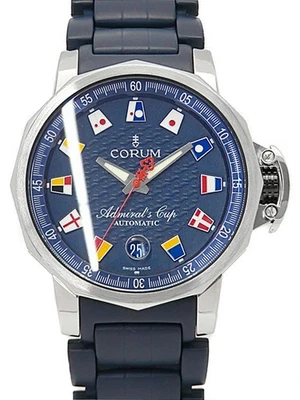 Orologio uomo usato CORUM Admiral'S Cup 082.833.20 misura cassa blu 40 mm #12102 - Immagine 1 di 4